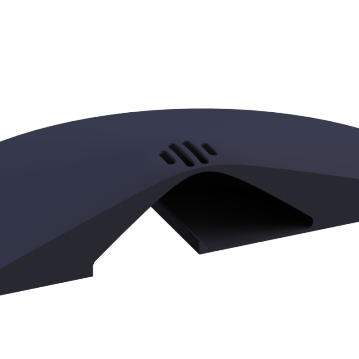 Zbliżenie na detale i szczeliny wylotowe w dysku zapachowym Pocket