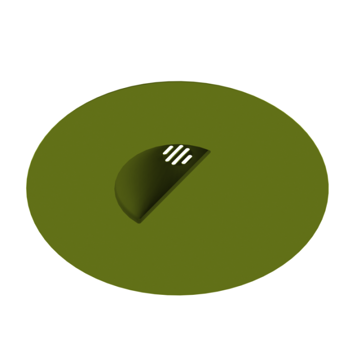 Scent Disk Pocket z widocznym rantem zabezpieczającym próbkę zapachową