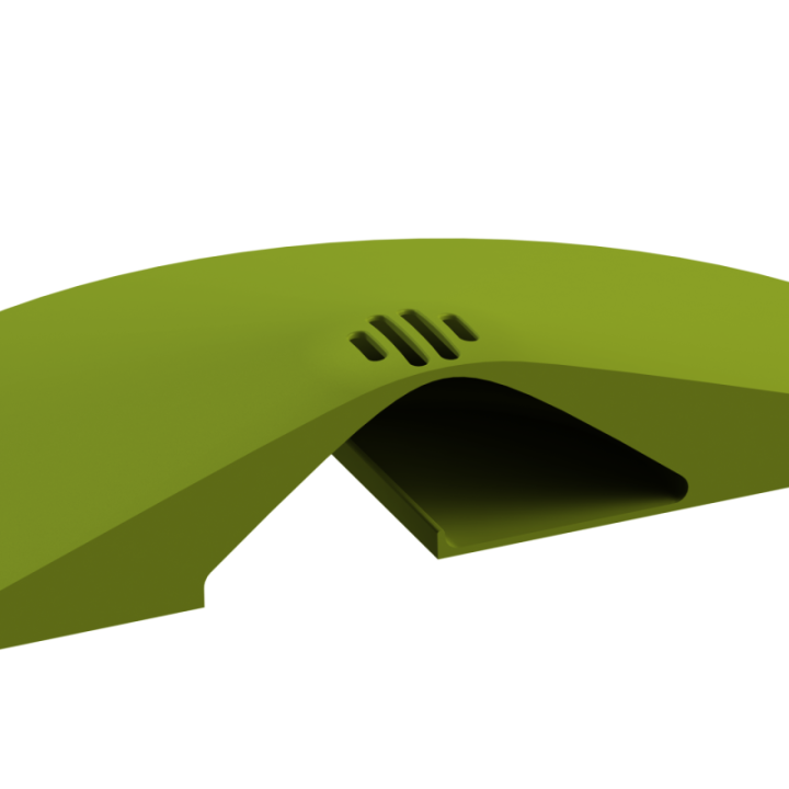 Zbliżenie na detale i szczeliny wylotowe w dysku zapachowym Pocket