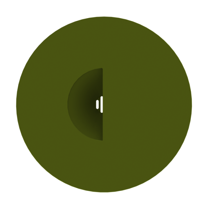 Konstrukcja dysku zapachowego bez krawędzi zapobiegająca przesuwaniu łapą