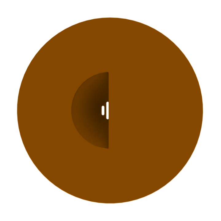 Konstrukcja dysku zapachowego bez krawędzi zapobiegająca przesuwaniu łapą