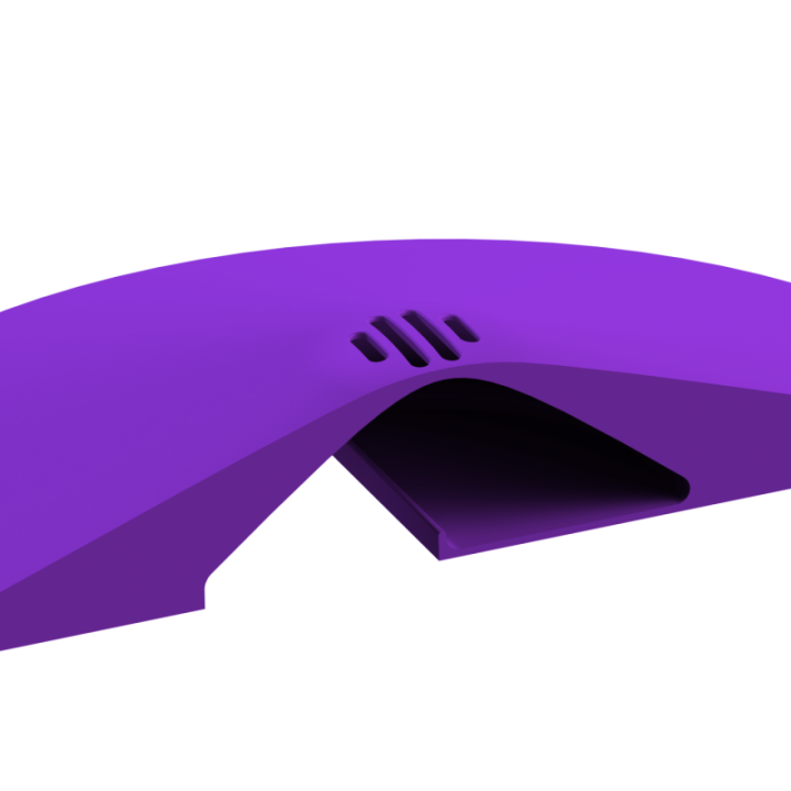 Zbliżenie na detale i szczeliny wylotowe w dysku zapachowym Pocket