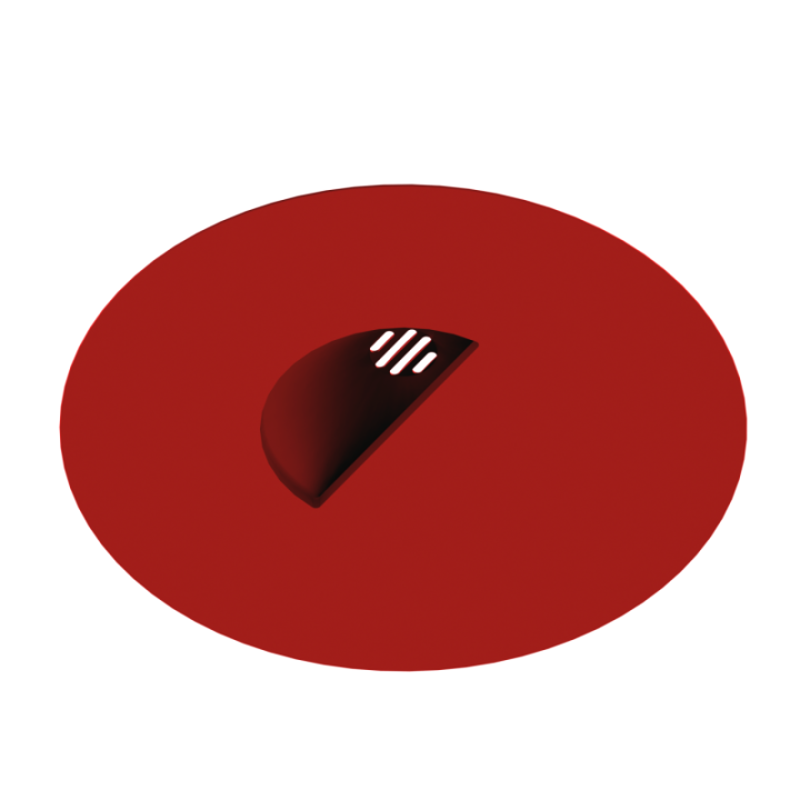 Scent Disk Pocket z widocznym rantem zabezpieczającym próbkę zapachową