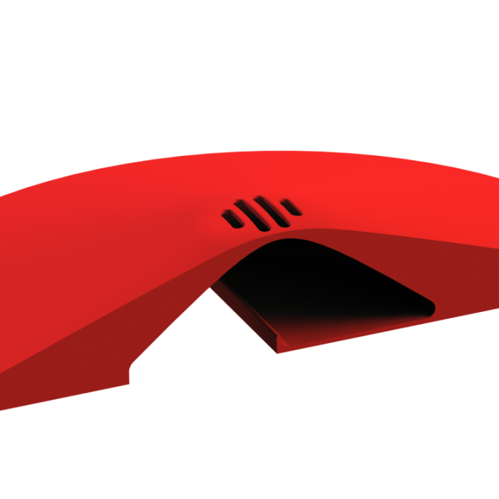 Zbliżenie na detale i szczeliny wylotowe w dysku zapachowym Pocket