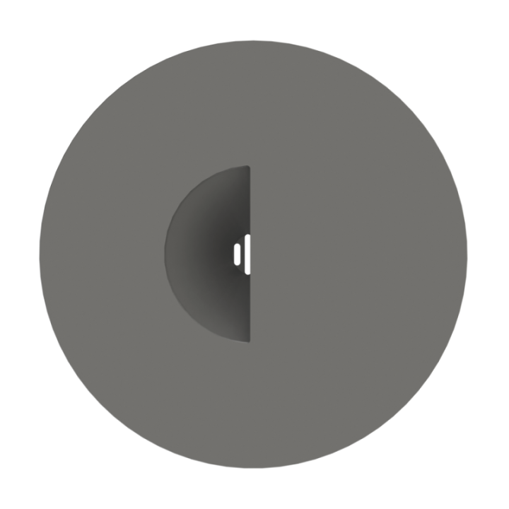 Konstrukcja dysku zapachowego bez krawędzi zapobiegająca przesuwaniu łapą