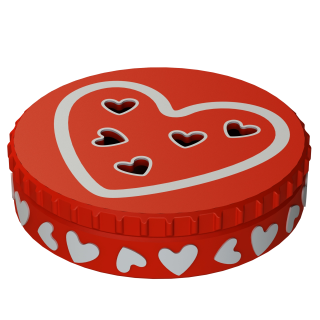 Fluonose Mini LOVE - edición de San Valentín de la lata de aroma Mini (5 cm)