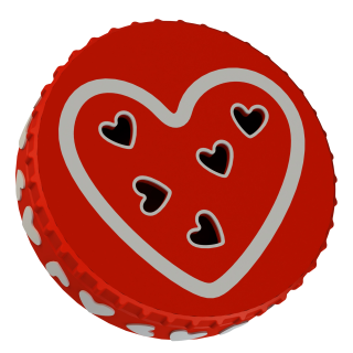 Fluonose Mini LOVE - valentinova edicija dišeče pločevinke Mini (5 cm)