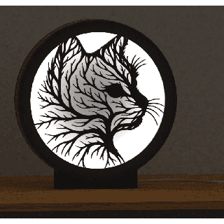 Luz - arbusto felino (color de luz neutro)