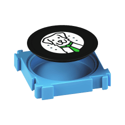 Puzzle 4x mit Duftdose Fluonose Mini+ | Fluo Dog