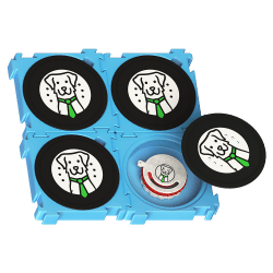 Puzzle 4x med doftburk Fluonose Mini+ | Fluo Dog