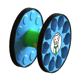 Scent barrel with carousel function for Nosework training