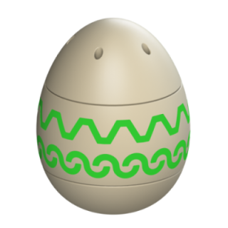 Uovo di Pasqua - uovo fittizio per l'addestramento al fiuto