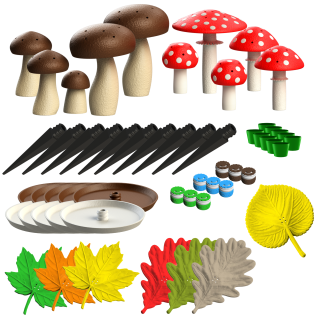 Settet "Runo skog" for scent work trening