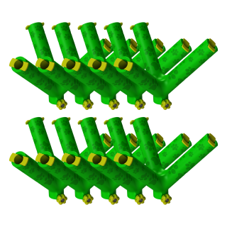 Set of 10 Nano+ Tees for precise scent training exercises