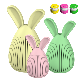 Zaķu kešuplāksnes "Pastel" komplekts (S, M, L) + 3x Fluonose Nano+