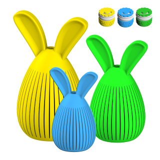 "Fluo" Rabbit Hideaway Set (S, M, L) + 3x Fluonose Nano+