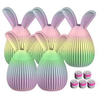 Set van 5x Konijnenverstopplek S + 5x Fluonose Nano+ (één kleur)
