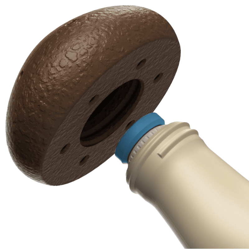 Set van 5 geurige paddenstoelen M + 2 geurdragers | Fluo Dog