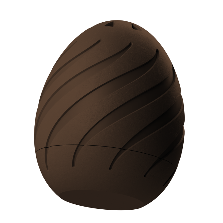 Plastikowy przyrząd do noseworku w kształcie pisanki – trwały i łatwy do utrzymania w czystości.