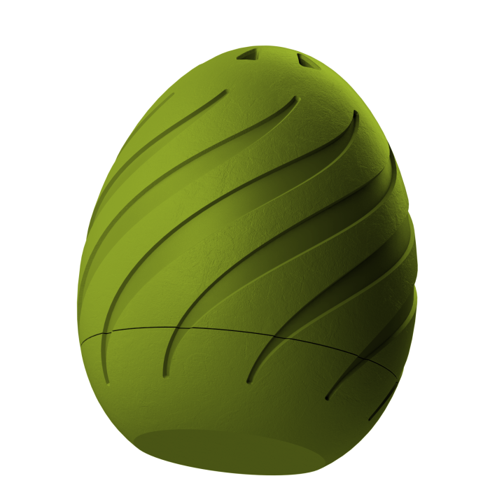 Plastikowy przyrząd do noseworku w kształcie pisanki – trwały i łatwy do utrzymania w czystości.