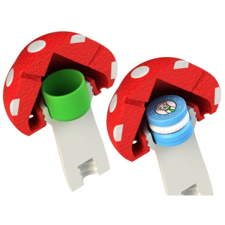 Set de 5x petit champignon sensoriel + 2x boîte à odeurs pour entraînements Nosework - taille S