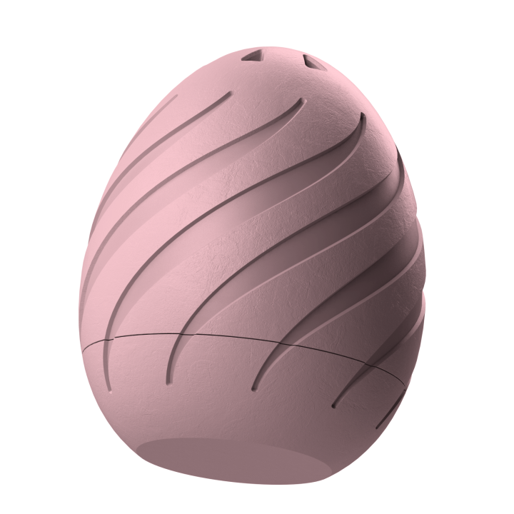 Plastikowy przyrząd do noseworku w kształcie pisanki – trwały i łatwy do utrzymania w czystości.