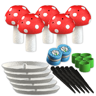 Set di 5x piccolo fungo węchowy + 2x puszka zapachowa do treningów Nosework - rozmiar S