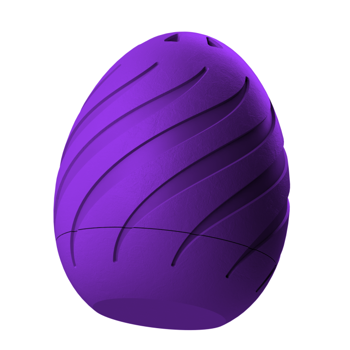 Plastikowy przyrząd do noseworku w kształcie pisanki – trwały i łatwy do utrzymania w czystości.