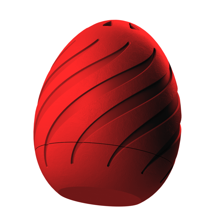 Plastikowy przyrząd do noseworku w kształcie pisanki – trwały i łatwy do utrzymania w czystości.