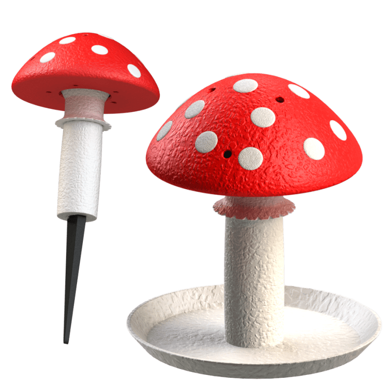 Set de 5 champignons odorants M + 2 boîtes à odeurs | Fluo Dog