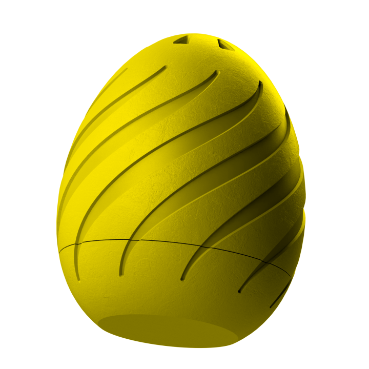 Plastikowy przyrząd do noseworku w kształcie pisanki – trwały i łatwy do utrzymania w czystości.