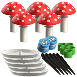 Set 5x houbový čichový M + 2 vonné boxy | Fluo Dog