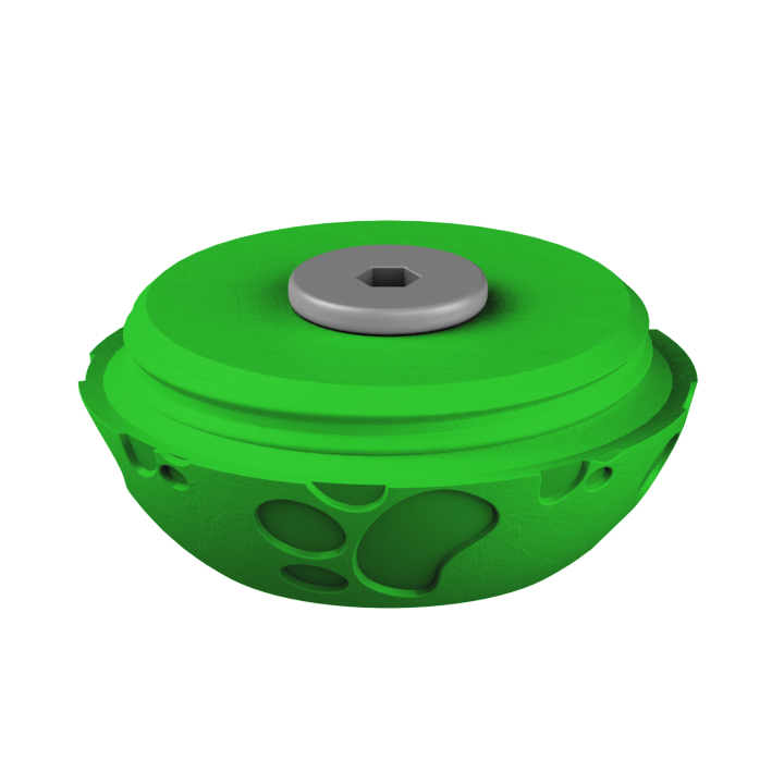 Świąteczne ukrycie zapachu – kolorowe jajo do ćwiczeń scent work w klimacie Wielkanocy.