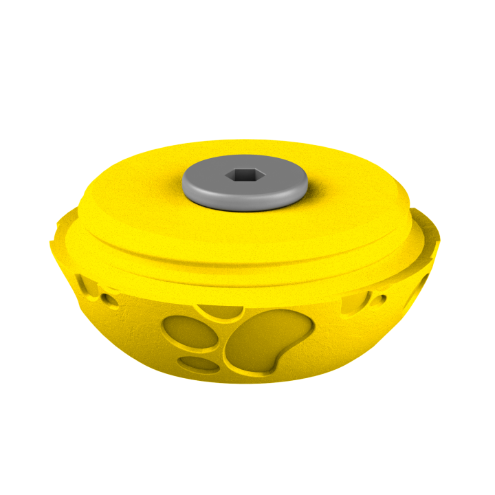 Świąteczne ukrycie zapachu – kolorowe jajo do ćwiczeń scent work w klimacie Wielkanocy.