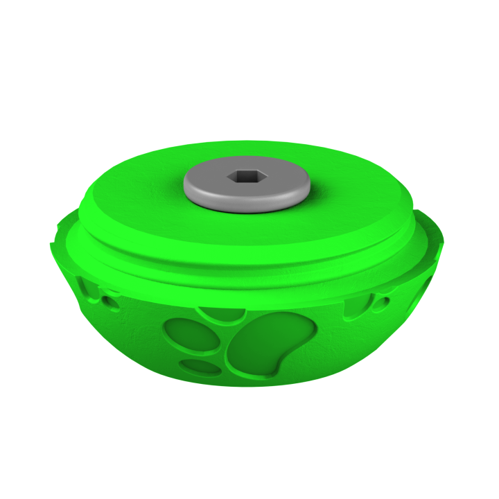 Świąteczne ukrycie zapachu – kolorowe jajo do ćwiczeń scent work w klimacie Wielkanocy.