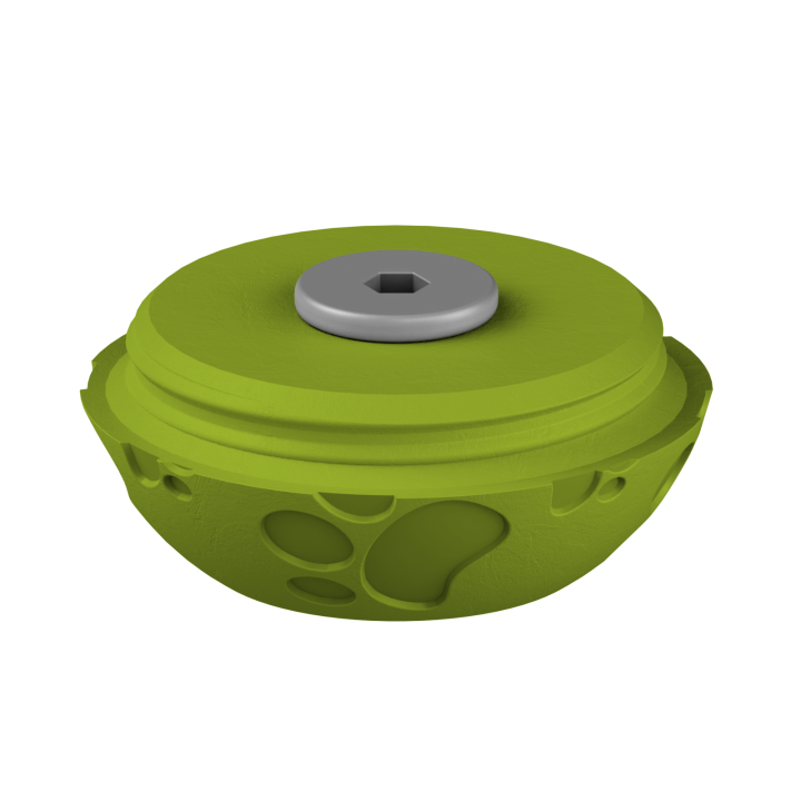 Świąteczne ukrycie zapachu – kolorowe jajo do ćwiczeń scent work w klimacie Wielkanocy.