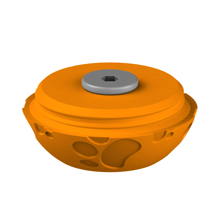 Świąteczne ukrycie zapachu – kolorowe jajo do ćwiczeń scent work w klimacie Wielkanocy.