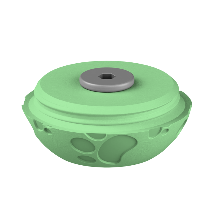 Świąteczne ukrycie zapachu – kolorowe jajo do ćwiczeń scent work w klimacie Wielkanocy.