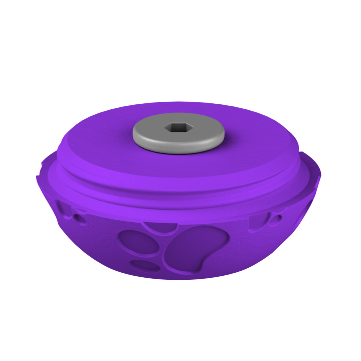 Świąteczne ukrycie zapachu – kolorowe jajo do ćwiczeń scent work w klimacie Wielkanocy.