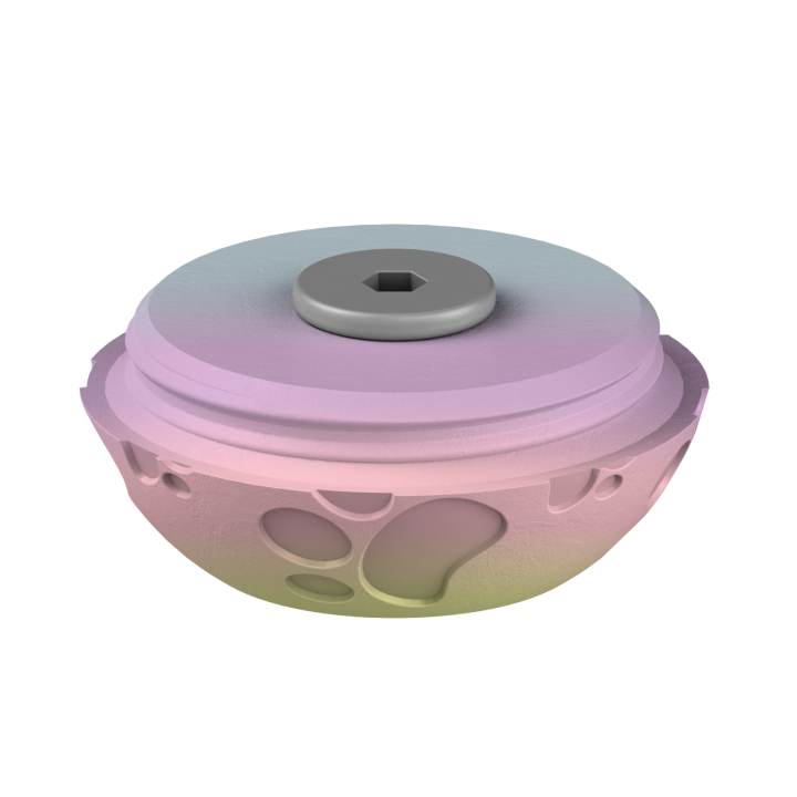 Świąteczne ukrycie zapachu – kolorowe jajo do ćwiczeń scent work w klimacie Wielkanocy.