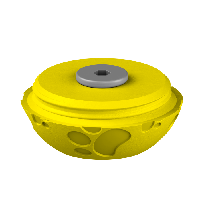 Świąteczne ukrycie zapachu – kolorowe jajo do ćwiczeń scent work w klimacie Wielkanocy.