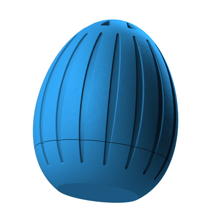 Plastikowy przyrząd do noseworku w kształcie pisanki – trwały i łatwy do utrzymania w czystości.