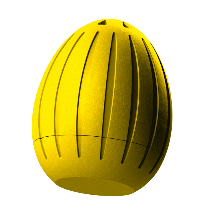 Plastikowy przyrząd do noseworku w kształcie pisanki – trwały i łatwy do utrzymania w czystości.