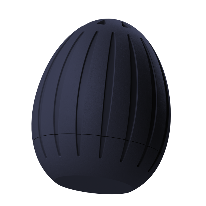 Plastikowy przyrząd do noseworku w kształcie pisanki – trwały i łatwy do utrzymania w czystości.