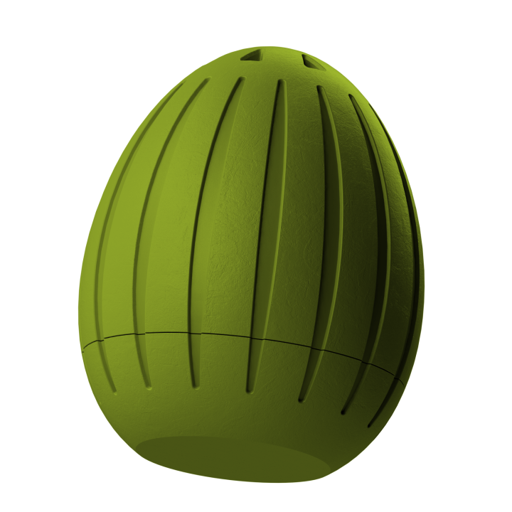 Plastikowy przyrząd do noseworku w kształcie pisanki – trwały i łatwy do utrzymania w czystości.