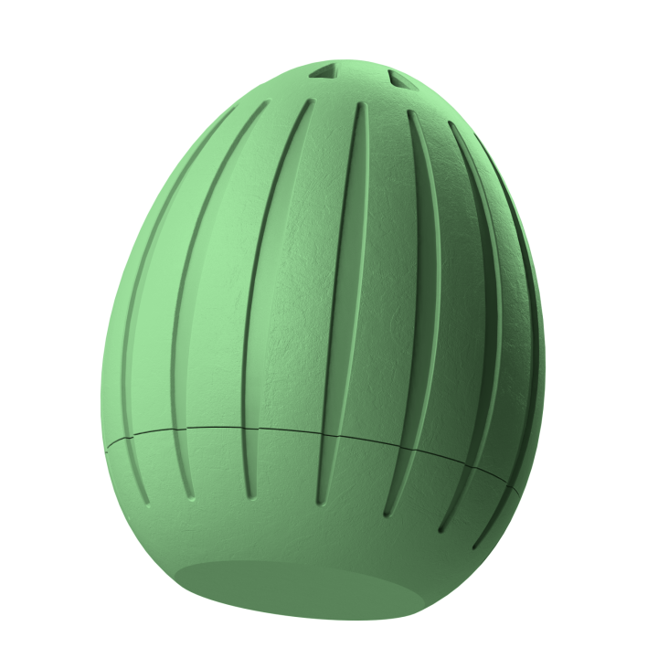 Plastikowy przyrząd do noseworku w kształcie pisanki – trwały i łatwy do utrzymania w czystości.