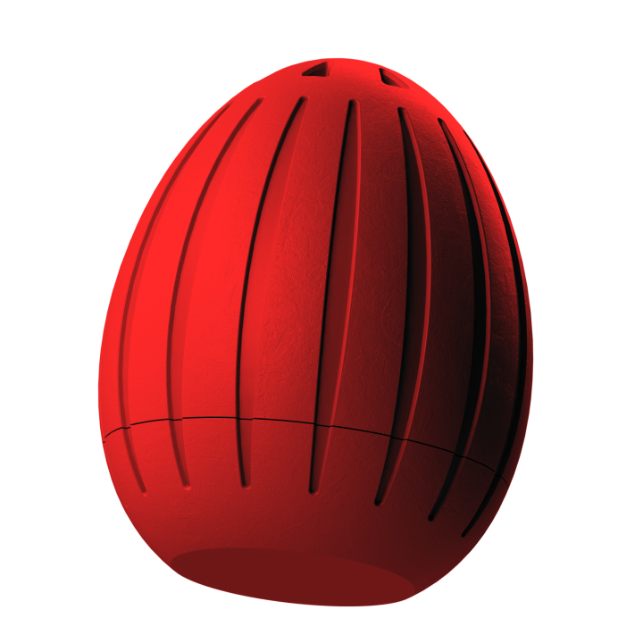 Plastikowy przyrząd do noseworku w kształcie pisanki – trwały i łatwy do utrzymania w czystości.