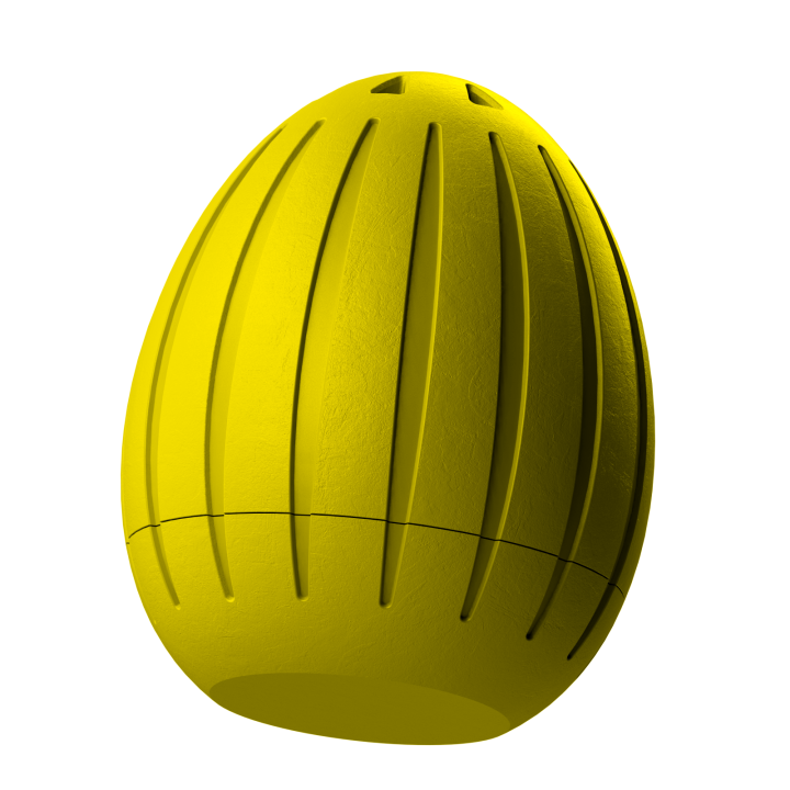 Plastikowy przyrząd do noseworku w kształcie pisanki – trwały i łatwy do utrzymania w czystości.