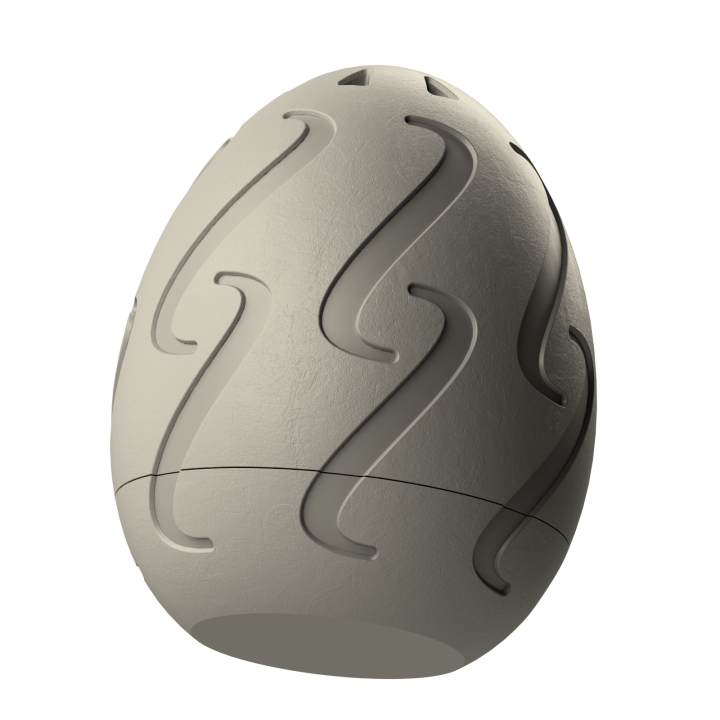 Plastikowy przyrząd do noseworku w kształcie pisanki – trwały i łatwy do utrzymania w czystości.