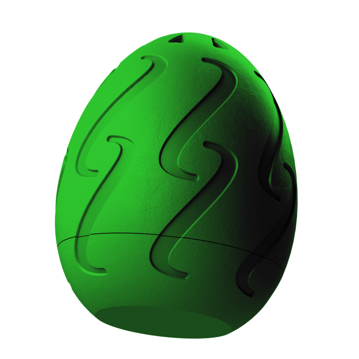 Plastikowy przyrząd do noseworku w kształcie pisanki – trwały i łatwy do utrzymania w czystości.